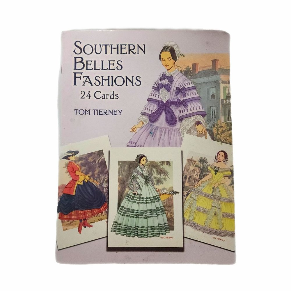 Southern Belles Fashions Postcards Collectable Paper Post Cards Book Tom Tierney